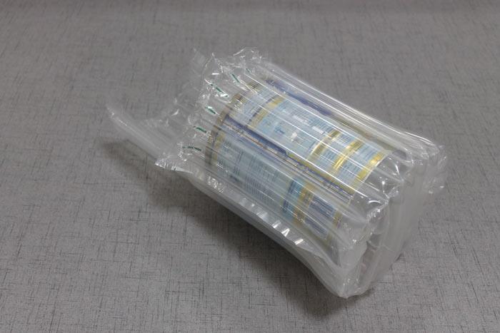 Inflatable air packaging bag for milk powder