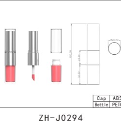 Double-ended Lip Gloss + Lipstick Packaging