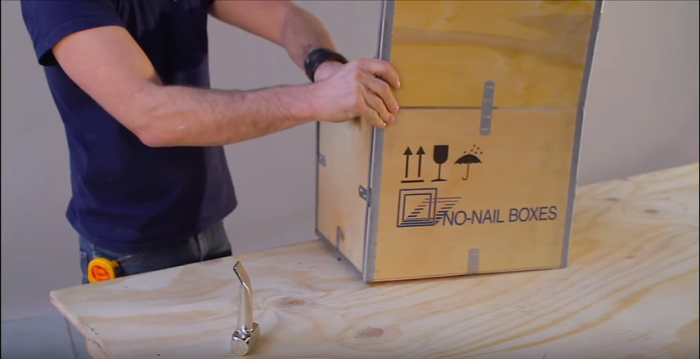 No-Nail Boxes: watch the assembly of a NO-NAIL exportbox