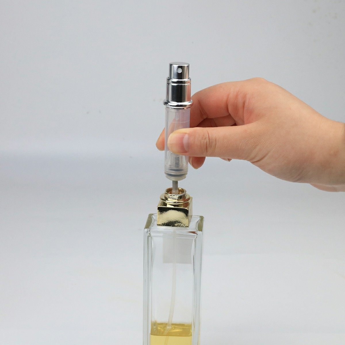 5ml Aluminum Flat Bottom Refillable Perfume Atomizer