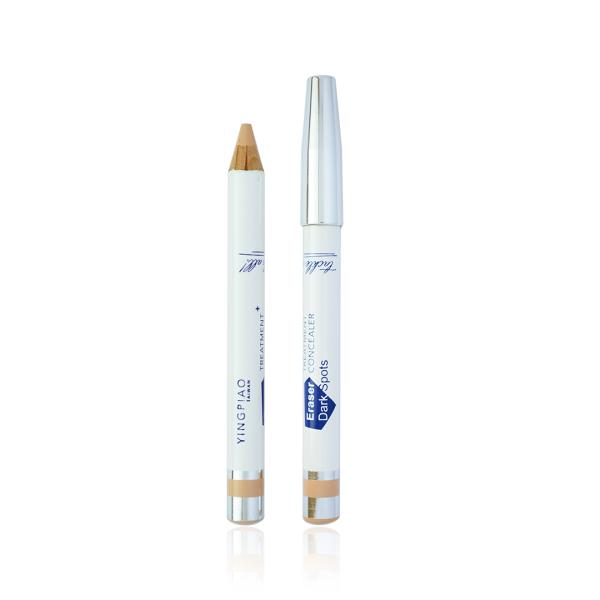 Face Crayon with Decorated Rings and Chrome Plated Cap