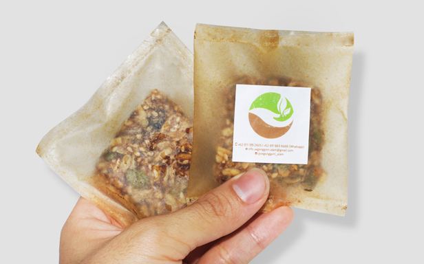 Edible Bio-plastic Sachet Application