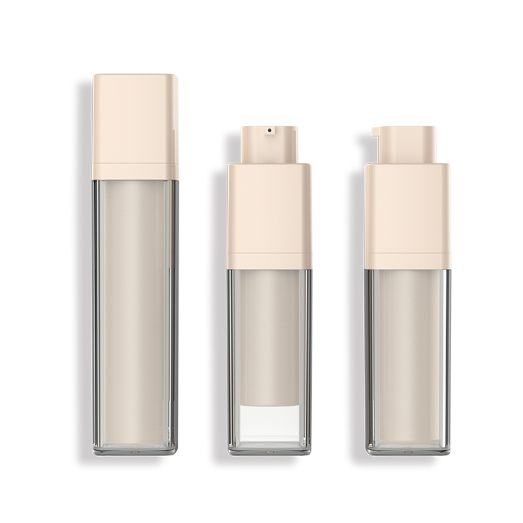 Square Rotary Vacuum Cosmetic Bottle (SR-2124)