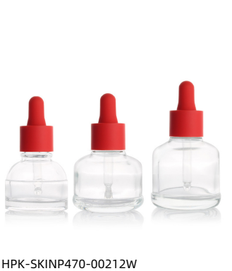 Thick Glass Pipette Dropper Bottle With Red Cap