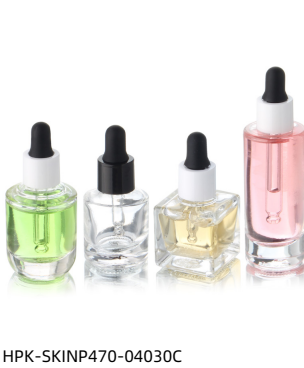 Glass Pipette Dropper Bottles with Wood Collar