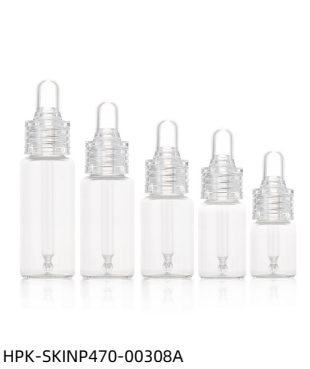 Glass Pipette Dropper Bottle With Transparent Cap