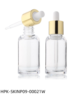 Round Shoulder Thick Plastic Pipette Dropper Bottle With  Aluminum Collar
