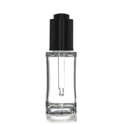 Button Dropper Plastic Bottle Matte Black