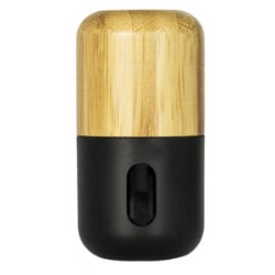 Bamboo Pump Bottle Black Matte Finish with Window