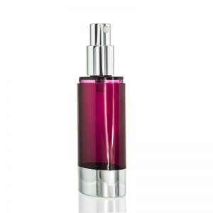 Oval Airless Bottle 50ml Aluminum Actuator