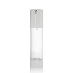 SAN White Actuator Round Airless Bottle 40ml