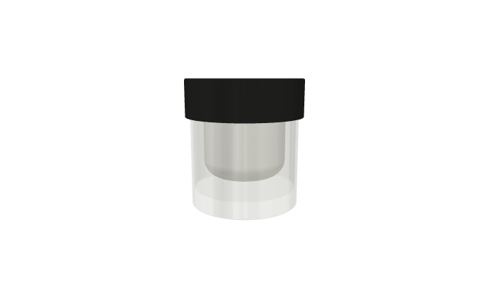New Refill Cream Glass Jar 50ml (#10737)