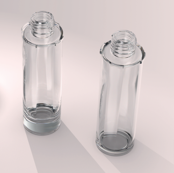 Glass Bottles Double Container Design