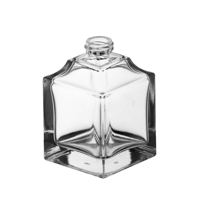 PCR Cubical 50ml Glass Toiletry Bottles