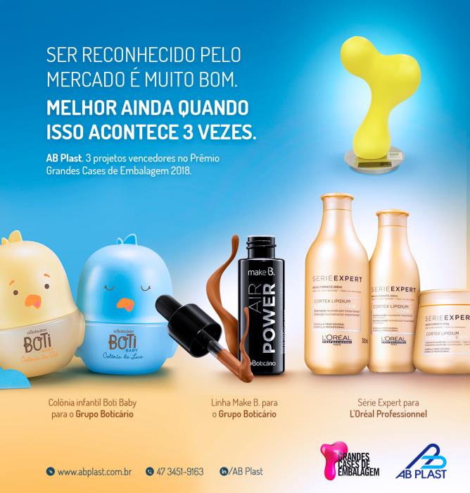AB Plast has 3 winning projects in the Large Cases of Packaging 2018