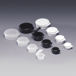 Qosmedix adds hinged jars to its sample packaging line