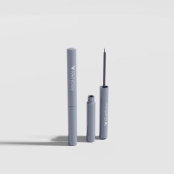Cylindrical Liquid Eyeliner Vial with Brush