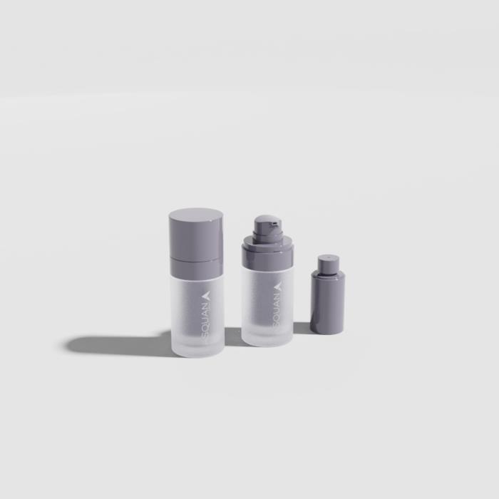 Rechargeable Airless Glass Pump Round 15mL