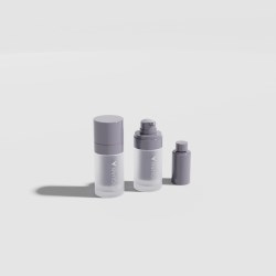 Rechargeable Airless Glass Pump Round 15mL