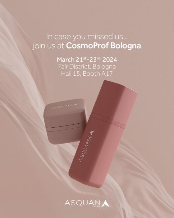Join Asquan at Cosmoprof Bologna — Hall 15, Booth A17!