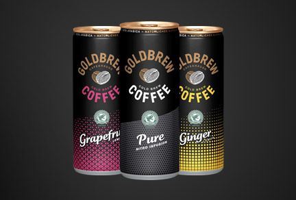 Fizzy coffee in a can