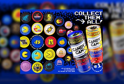 PAC-MAN turns 45 — Candy Can and AMP mark the moment with 45 collectible cans
