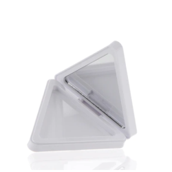 9.1ml ABS/AS, Triangular Compact with Mirror