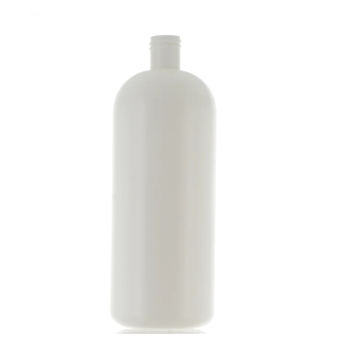 1 Liter Plastic (HDPE) Boston Round Bottle (APG-210413)