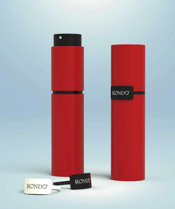 The Cartridge Travel Sprayer's new "Tag" design