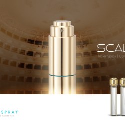 The Scala range of Twist & Spray fragrance containers, by Glaspray
