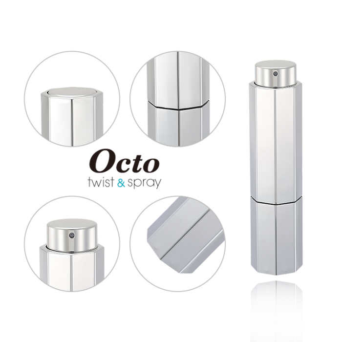The Octo Twist and Spray: Premium Octagonal Refillable Spray