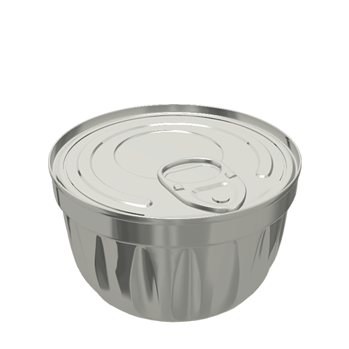 Alu Fluted Bowl 73x42.9
