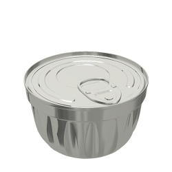 Alu Fluted Bowl 73x42.9
