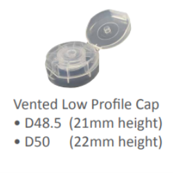 Screw cap round (D48.5, D50 & D55)