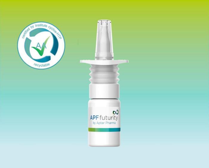Aptar Pharma Launches First Metal-Free Highly Recyclable Nasal Spray Pump