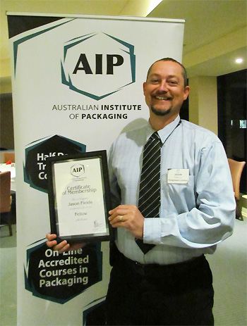 The Australian Institute of Packaging awards a fellowship to SunRices Jason Fields