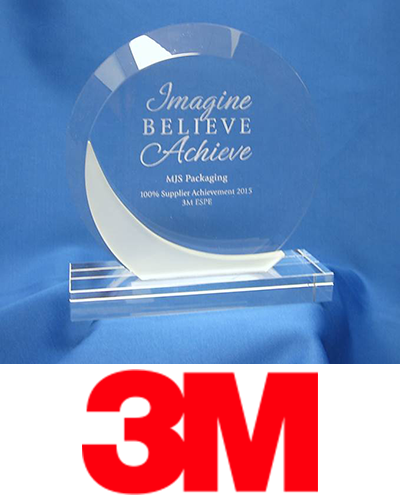 MJS Packaging recognized again by 3M with top supplier award