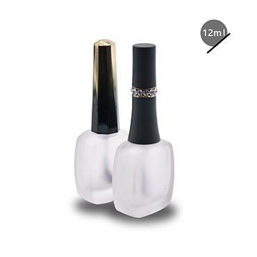12ml Frosted Nail Polish Glass Bottle