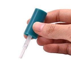 Fan-Shaped White Nail Polish Brush