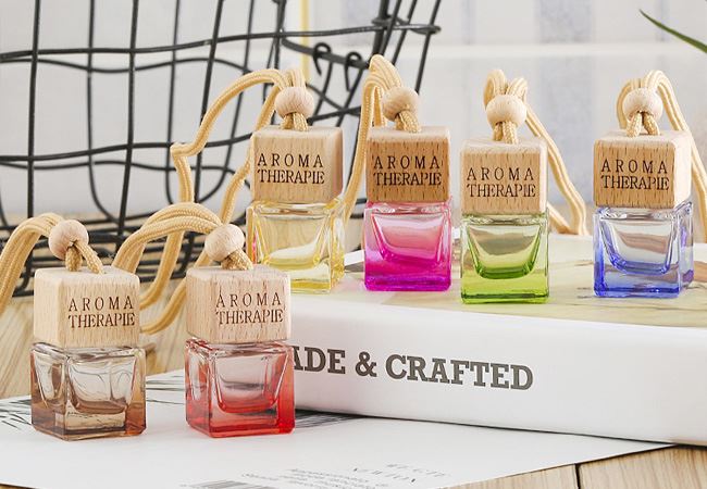 Custom Square Car Diffuser Bottle
