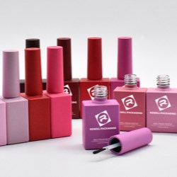 Custom Pink Nail Polish Bottles