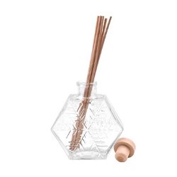 130ml Clear Snowflake-Shaped Glass Diffuser Bottle
