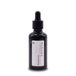 Cylindrical Black Glass Essential Oil Bottle