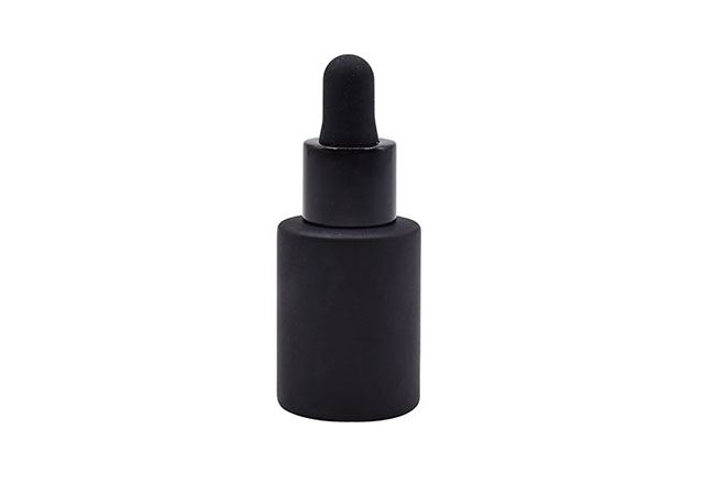 Black Glass Serum Dropper Bottle