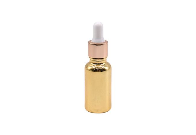 20ml Luxury Electroplated UV Gold Dropper Glass Bottle