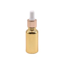 20ml Luxury Electroplated UV Gold Dropper Glass Bottle