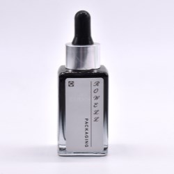 Square Gradient Black Glass Bottle