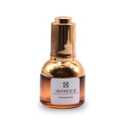UV Golden Push Button Dropper and Bottle
