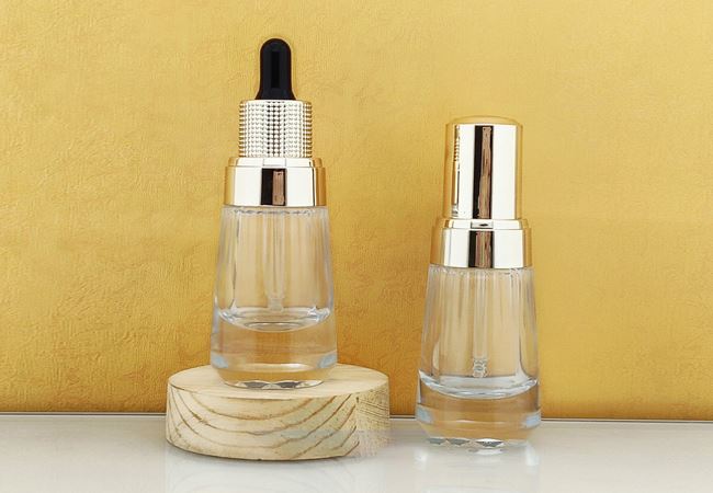 Sun Flower Glass Dropper Bottle