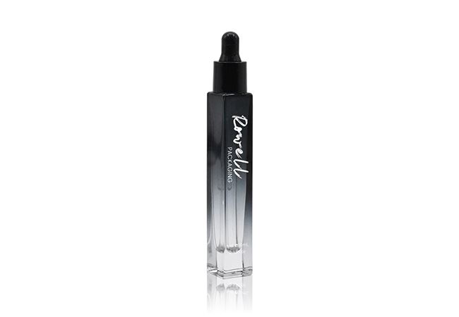 Black Gradient Dropper Glass Bottle